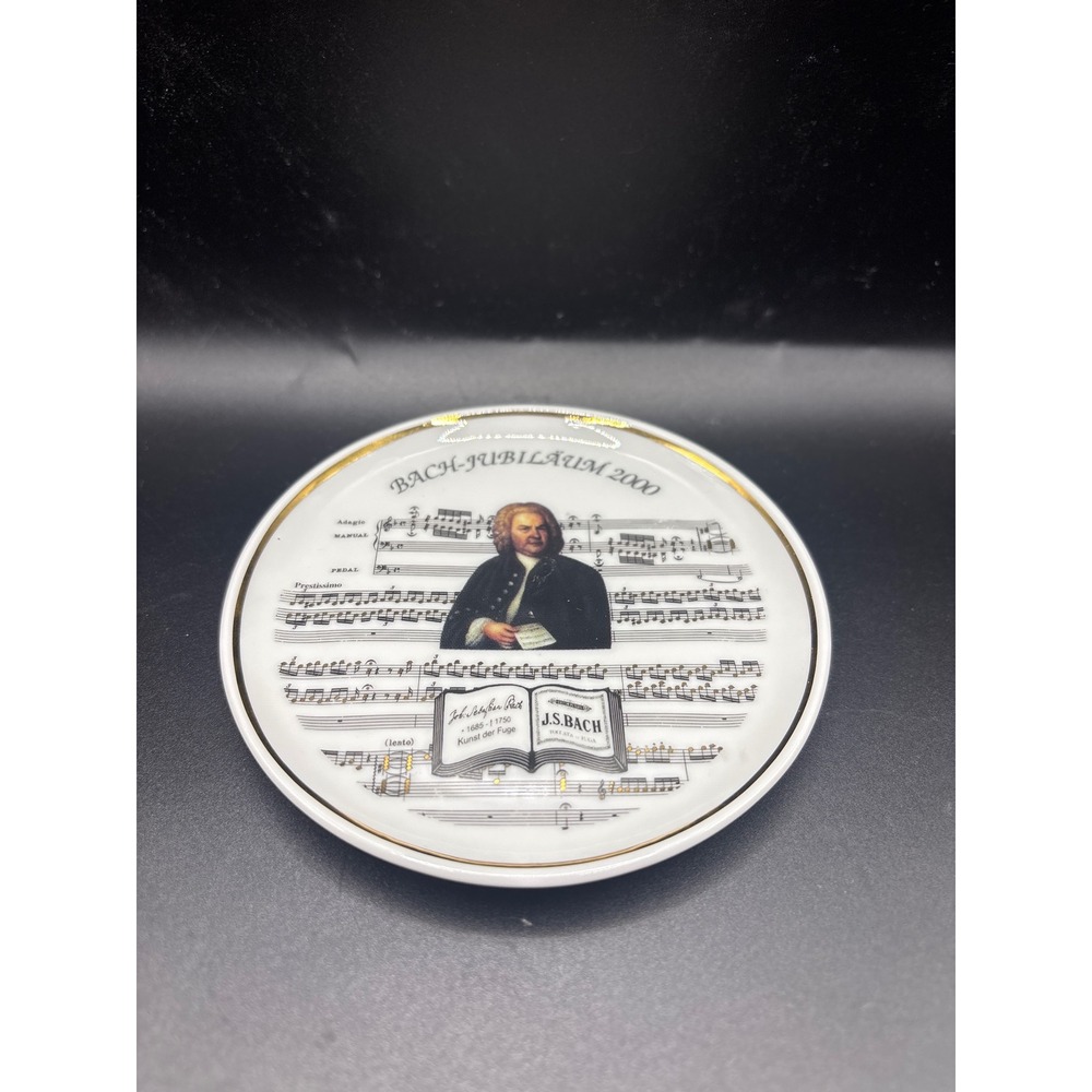 Weimar Porzellan Bach-Jubiläum 2000 Collectible Plate German Music Decor
